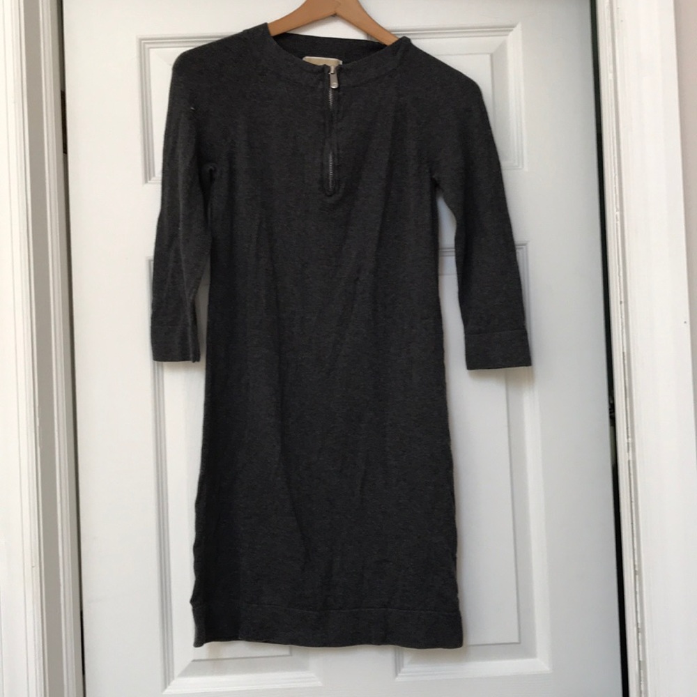 Michael Kors grey knit sweater dress
